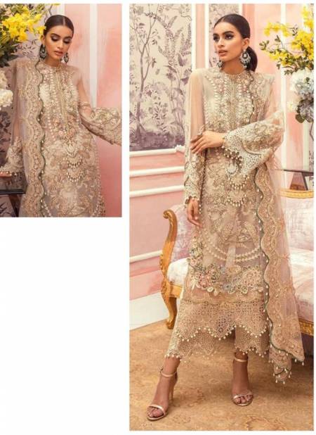 Chikoo Colour Asim Jopha New Latest Designer Festive Wear Net Salwar Suit Collection 1550